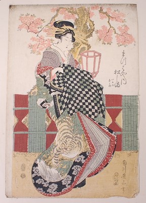 Lot 2473 - Kikugawa Eizan (1787-1867) –The courtesan...