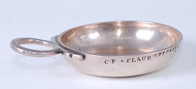Lot 2191 - * A mid-18th century French silver tastevin...