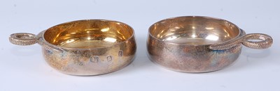 Lot 2196 - * A pair of silver gilt wine tasters, each...