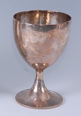 Lot 2267 - * A George III silver wine goblet, of...