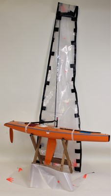 Lot 196 - A kit built marble head class racing yacht...