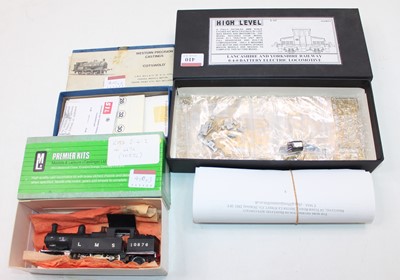 Lot 410 - 2 L&YR unbuilt kits - a 2F 0-6-0ST and a 0-4-0...