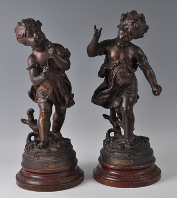 Lot 2414 - Hippolyte Moreau (1832-1927) - a large pair of...