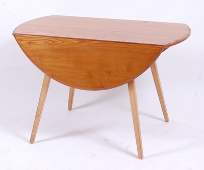 Lot 505 - An Ercol light elm dropflap kitchen...