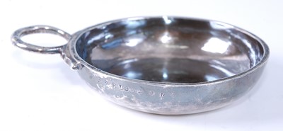Lot 2198 - A late 18th century French silver tastevin...