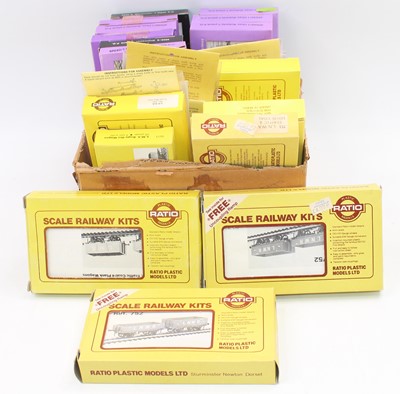 Lot 438 - 14 Ratio and 10 Slaters plastic wagon kits,...