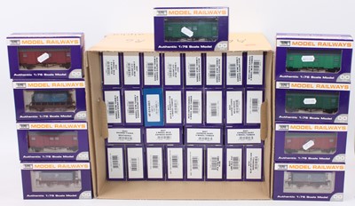 Lot 449 - 37 various boxed Dapol 00 Gauge wagons and...