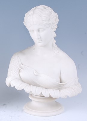 Lot 2059 - A Copeland Parian bust of Clytie the...