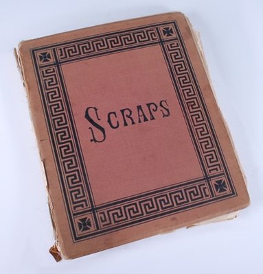 Lot 2001 - A Victorian 'scrap' album containing a large...