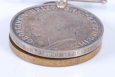 Lot 222 - A father and son group of medals to include...