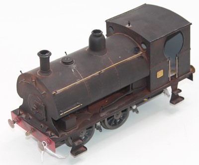 Lot 215 - Gauge 1 brass kit built 0-6-0 saddle tank....