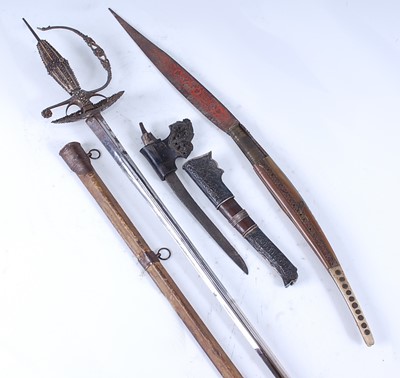Lot 130 - A 19th century French Court sword, having an...