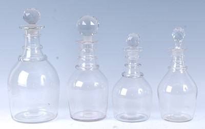 Lot 2214 - * A graduated set of late Georgian lead glass...