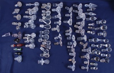 Lot 2253 - * A collection of glass decanter stoppers,...