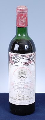 Lot 1001 - Château Mouton Rothschild, 1966, Pauillac 1er...