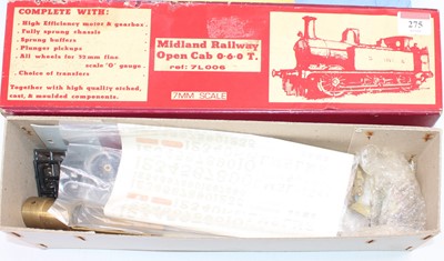 Lot 275 - Slater’s ref 7L006, 7mm loco kit Midland...