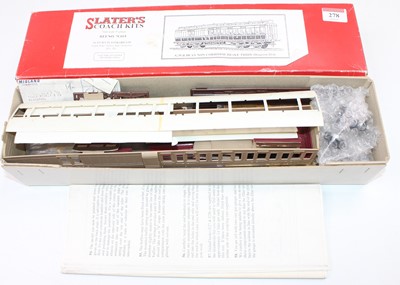 Lot 278 - Slater’s Coach Kits 7mm ref no.7C015 GWR Dean...
