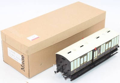 Lot 281 - LNWR 0 gauge 6-wheel passenger full brake...