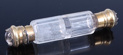 Lot 2405 - A Victorian double-ended scent bottle, having...