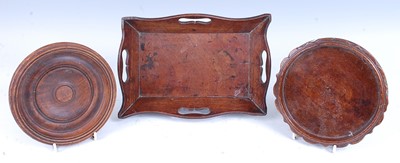 Lot 2226 - * An early 19th century small mahogany tray,...