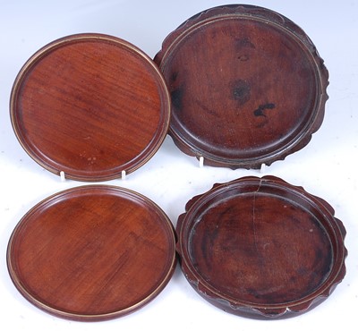 Lot 2227 - * A pair of 19th century mahogany bottle...