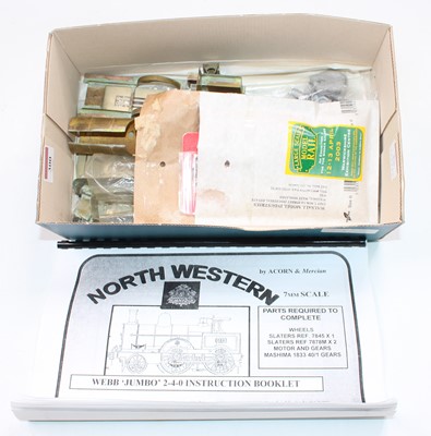 Lot 300 - Acorn/Mercian 0 gauge partly assembled brass...