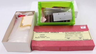 Lot 320 - Three 0 gauge kits: Modellers’ World LNWR...