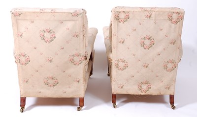 Lot 2642 - A pair of Howard & Sons Ltd mahogany framed...
