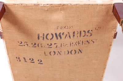 Lot 2642 - A pair of Howard & Sons Ltd mahogany framed...
