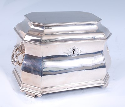 Lot 2170 - A late Victorian Britannia silver tea caddy,...