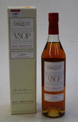 Lot 1407 - Château du Tariquet VSOP Bas-Armagnac, 70cl,...