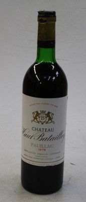 Lot 1016 - Château Haut-Batailley, 1979, Pauillac, one...
