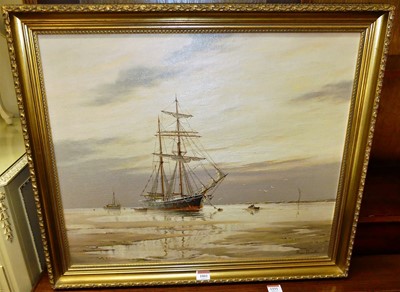Lot 1001 - Roger Desoutter - The Old Brigantine, oil on...