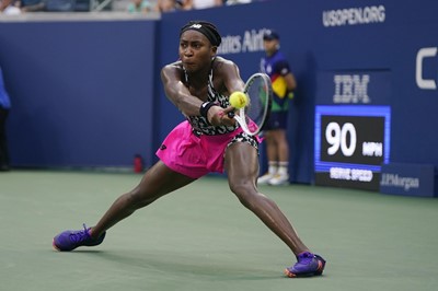 Lot 32 - Cori “Coco” Gauff: 2021 US Open signed tennis...