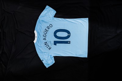 Lot 37 - Sergio Agüero: Signed Manchester City Football...