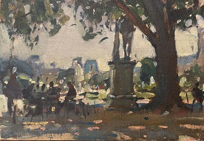 Lot 57 - Paul Rafferty original painting Tuileries...