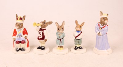 Lot 230 - A collection of five Royal Doulton Bunnikins...
