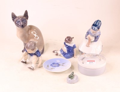 Lot 253 - A Royal Copenhagen porcelain model of a...