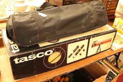 Lot 582 - A Tasco Power Reflection telescope on stand,...