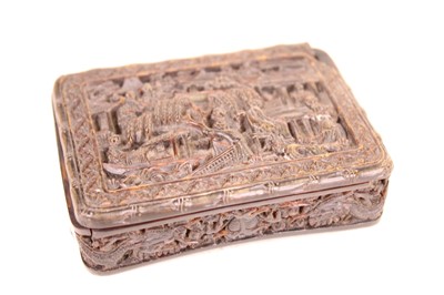 Lot 292 - A late 19th century tortoiseshell pocket snuff-...