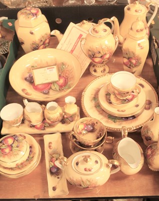 Lot 602 - An Aynsley Orchard Gold pattern part tea,...
