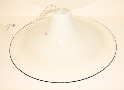 Lot 613 - A large 20th century white tinted glass...