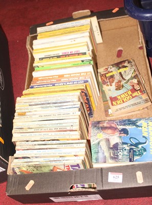 Lot 625 - A box of books to include Panther, Hamiltons,...