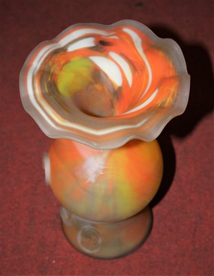 Lot 655 - Four pieces of 20th century coloured art glass