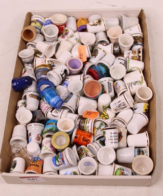 Lot 547 - A collection of porcelain thimbles