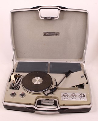 Lot 561 - A vintage Pye Cambridge travel turntable