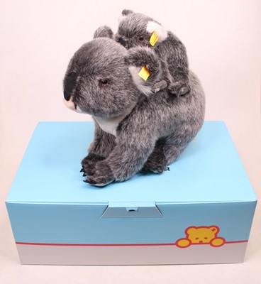 Lot 562 - A Steiff Koala and joey, boxed