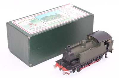 Lot 338 - 0 Gauge Brass kit built 0-6-0 tank loco,...