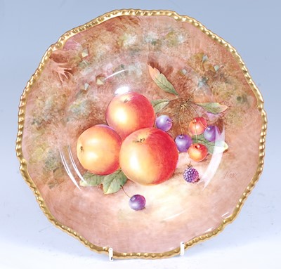 Lot 2037 - A Royal Worcester porcelain cabinet...