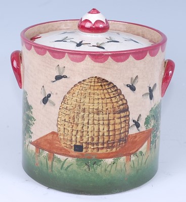 Lot 2055 - A Links Pottery, Kirkcaldy jam pot and cover...